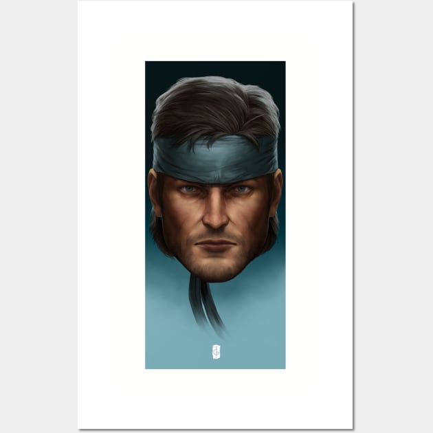 Solid Snake Wall Art by THEGAMEWORLD